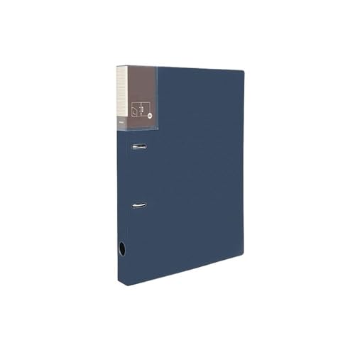 フォルダー A4 穴あきルーズリーフバインダー PP 2穴ファイルフォルダー アーカイブ情報オーガナイザー ブックレットファイルオーガナイザー(ブルー)