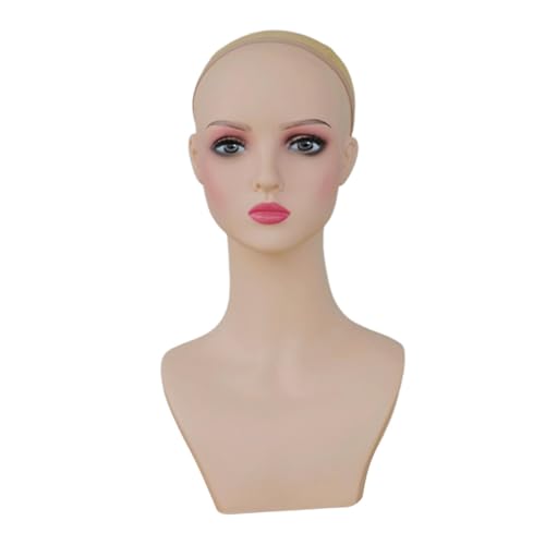 Maniquí de PVC resistente para exhibir pelucas y gorros en tiendas, Style D 6
