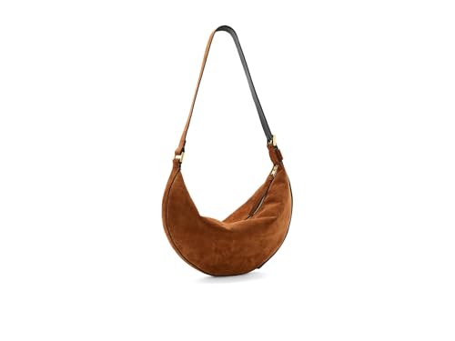 Halfmoon Suede Shldr, Cognac Brown2