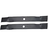 Kuumai 2 Pcs Mower Blades for 42-inch Cutting Deck John Deere D100 D110 D125 S100 S130 S240 LA100 LA105 LA120 LA135 E100 E120 E130 GX22151 GY20850 AM137333 50401780 AM137328 M154061 M154060