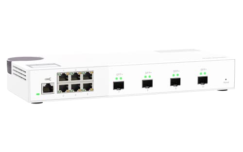 Qnap Qsw-M2106-4S-Us 10-Port 10Gbe & 2.5Gbe 10Gbe And 2.5Gbe Layer 2 Web Managed Switch For Smb Network Deployment #TOP2