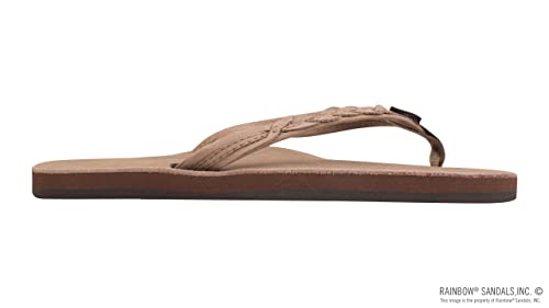 Image of Rainbow Sandals Madison - Single Layer Arch Support with a Braid on a 1 /2 inch Narrow Strap