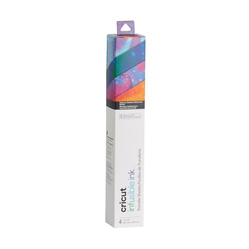 Cricut Patterns, Rainbow Watercolor Splash (4 ct) - image 1