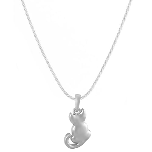 Argent pur pour le cou : collier chat en argent sterling 92,5 % de qualité supérieure