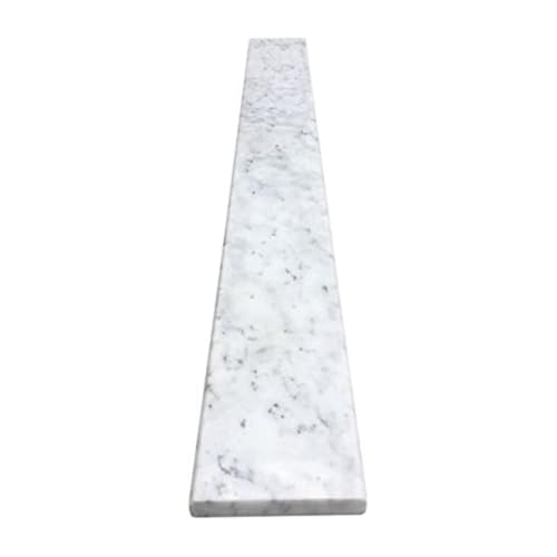White Carrara Marble Threshold - Size 48 x 6 Inch - Polished