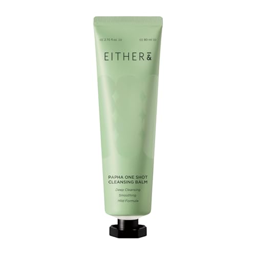 EITHER& PAPHA One Shot Cleansing Balm, Korean 2-in-1 Melting Make...