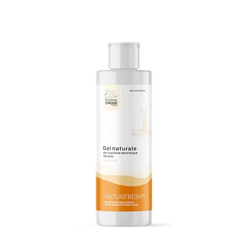 PharmaCinquePet - NaturFresh5 Gel Natural 200 ml | Limpieza sin aclarado para animales domésticos
