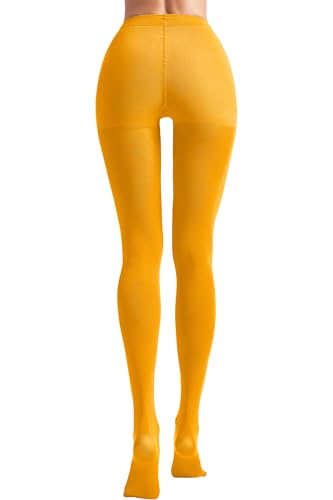 leg elegant Women's 80 Den Microfiber Soft Opaque Tights Pantyhose