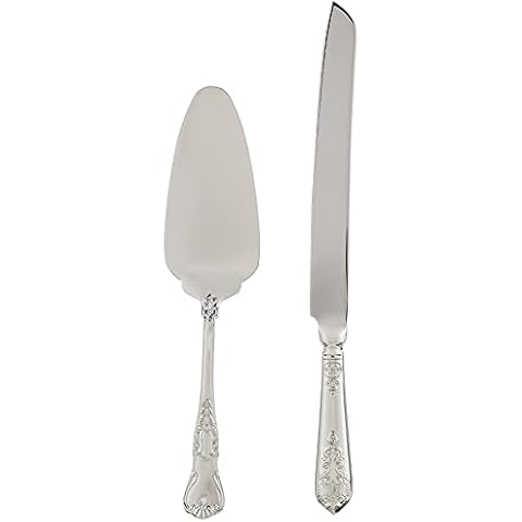 Wallace Hotel Pie Server and Cake Knife Set,Silver Cover