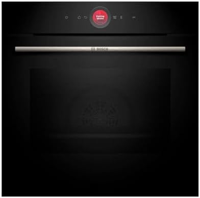 Bosch - Horno Multifunción, 60 cm, Serie 8, Electrónica TFT TouchControl, AirFry, Función Assist, Home Connect, Pirólisis, Negro, HBG7741B1