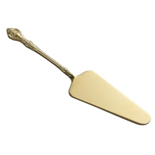 MUELODSIC Cuchillo de Acero Inoxidable con Mango Tallado para Cortar y Servir Pizza y Pasteles Espátula Metálica Multiusos para Repostería y Decoración de Tartas Fácil Limpieza Uso