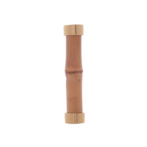DESCANSOS PARA TALHERES WOLFF DE BAMBU 4 PEÇAS 8CM NATURAL E DOURADO