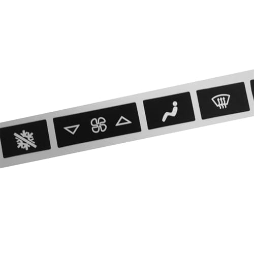 Autocollant bouton climatisation Corvette C6 2005-2013 panneau commande console centrale - 5
