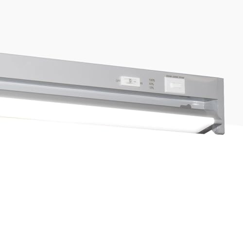 BARCELONA LED. Luz LED Bajo Muebles Cocina 60cm Orientable. Luminaria LED Interior Interconectables 8W. Luz Armario CCT Dimable 3 Modos Color. Regleta para iluminar armarios, tiendas, trasteros