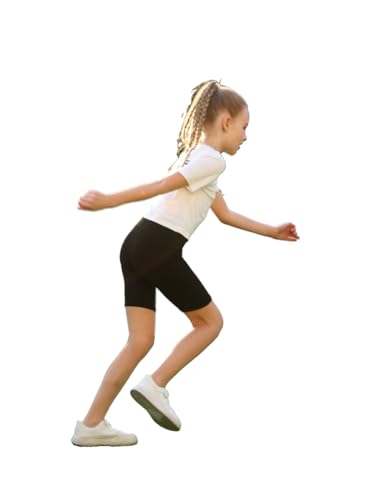 Deuerr Shorts de dança infantil para meninas, vôlei, bicicleta, atlético, shorts de compressão para