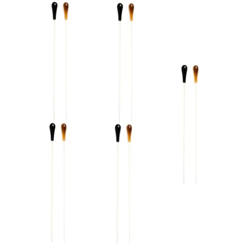 NULYLU 5sets Music Accessory Conductors Stick Resin for Concert Gig Stick Portable Convenient and Sturdy for Orchestra Performance 2pcs*5
