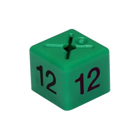 MSF 50 x 12 SIZE CUBE GARMENT CLOTHES MARKER SIZE NUMBER PACK OF 50 EACH SIZE AGE 12 Cover
