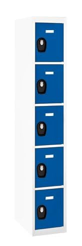 Générique Vestiaire Colonne 5 Cases - Elément Suivant (Bleu)