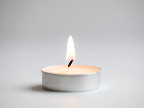 Image of Paraffin Wax Candles (Set of 50, Burn Time: 2 Hours) with Cotton King Size Pillow Perfect for Decoration of Diwali, Christmas, Dinner, Wedding Parties, Church, Spa, Restaurant