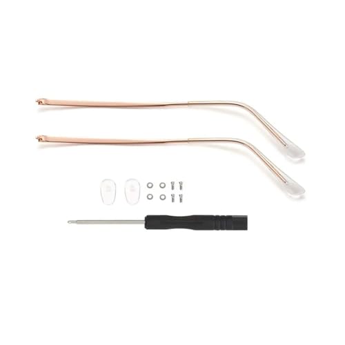 Patillas de gafas rotas: solución con varillas transparentes de repuesto y metal para sol
