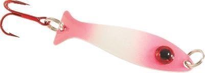 JB Lures ANG7 Angel-Eye Jigging Spoon, Glow Pink, 1/8-Ounce