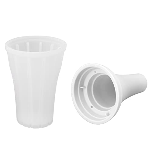 Cupwith Cover Slushie Maker Cup Quick Frozen 150ml Large Capacity Drink Making with Cover for Summer White – Bild 7
