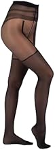 Camano Damen Strumpfhose stylisch Overknee Look 30 DEN weicher Baumwollzwickel Matter Effekt 1er Pack