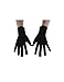 Seeksmile Adult Lycra Spandex Gloves Many Colors Available (Free Size, Black)