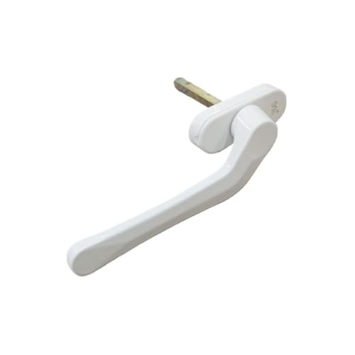 Poignées de Fenêtre Poignée de fenêtre à battants en Alliage d'aluminium, poignée de Porte Pliante en Forme d'épée, poignée carrée Fine et Plate en Acier (Color : White, Size : Right Open)