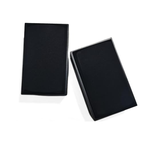 Image of Professional 4-Inch Speaker Cabinet Box, Black Empty Enclosure with Dual Circular Cutouts, Surround Sound System Cabinet (Pack of 2)