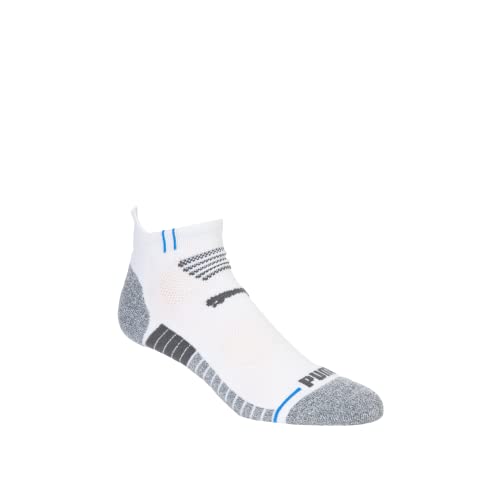 PUMA Golf 2022 Unisex Tech Single Tab Sock (Unisex, Bright White-Nebulas Blue, 3-5.5)