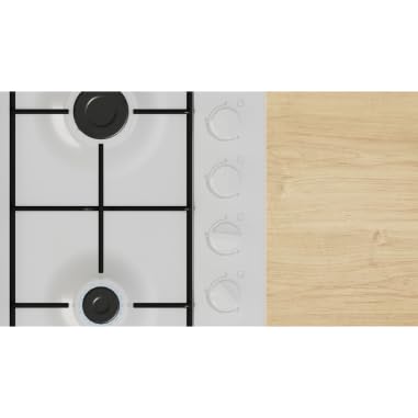 Bosch PBP6B2K80, seria 2, płyta gazowa, 4 palniki, 60 cm, biała e-mail | 60 cm, biały, 4 paleniska