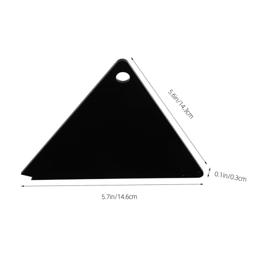 HONITANO Raspador Triangular Acrílico para Snowboard y Esquí, Herramienta para Eliminar Cera, Accesorio para Tablas de Invierno, Color Negro, Adecuado para Deportes al Aire Libre - imagen 2