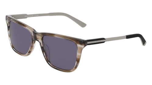 COLE HAAN Men's CH6086 Polarized Square Sunglasses, Smoke Horn, 54/17/145 by Cole Haan - Image 2