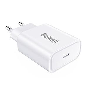 Beikell USB C-oplader, 20 W, PD 3.0 USB C voeding, snellader voor iPhone 13/13 Mini/13 Pro/13 Pro Max 12 11 SE, iPad, AirPods Pro, Galaxy S10/S20, Quick Charge USB C Power Adapter laadstekker