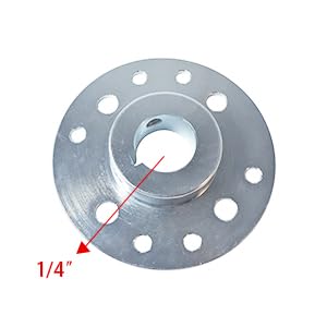 Go Kart Sprocket Hub for 1" Bore & 1/4" Keyway Hardware with 40/41/420 Chain 50T Drive Sprocket Kit for Predator 212cc 196cc 6.5hp Go Kart Mini Bike Drift Trike Heavy Duty Dune Buggies Parts