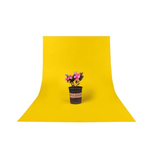 Image of SMILEDRIVE Photography Background Sheets, 60 x 120 cm, Pink & Yellow | Waterproof, Wrinklefree, PVC Material