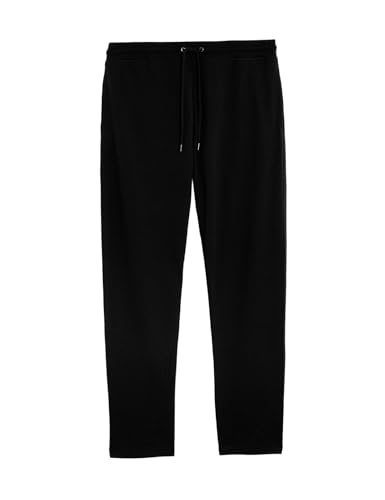 Image of Marks & Spencer Cotton Rich Straight Leg Trackpants