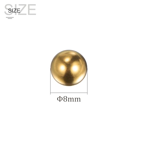 Kozelo 40 Stück Präzisionskugeln aus Messing - [8mm] Rund für Lager, Buchsen, Ventile, Maschinen, Automobil und DIY Verwendung