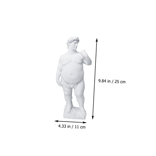Estatua David Resina Beige Decoración Hogar 25x11x7 cm miniatura 2