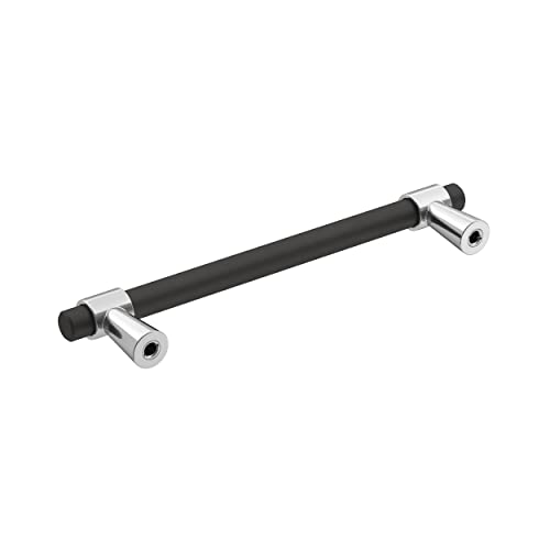Amerock 5-1/16" Mergence Matte Black/Polished Chrome Drawer Pull by Amerock - Used condition - Image 6