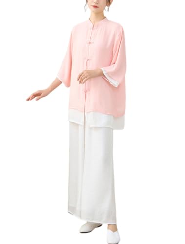 Conjunto de ropa Zen Two de diseño cuidado con sofisticado pantalón ancho de mujer
