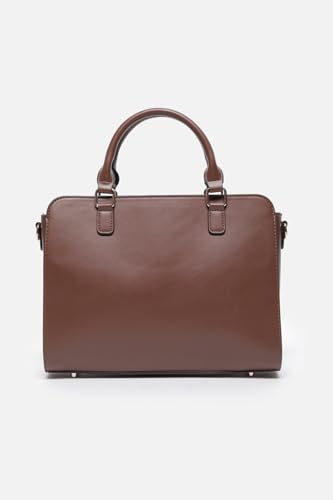Image of Allen Solly Allen Solly Women Brand Logo Printed Textured Laptop Handbag