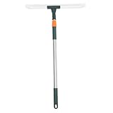 IWOWHERO Tile Floor Squeegee Long Handle Silicone Squeegee for Bathroom and Window Cleaning