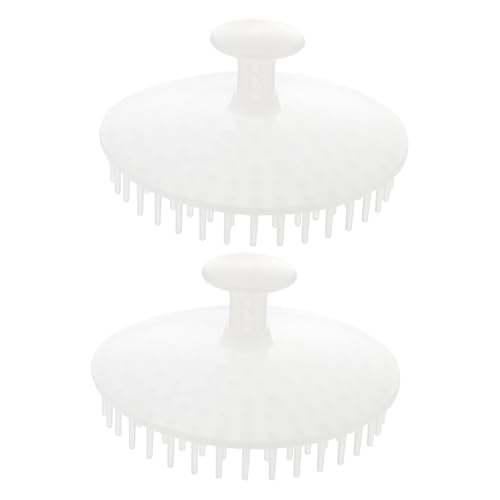Healvian 2piezas Peine Para Champú Masajeador De Baño Para Niñas Mujeres y Hombres Mango De Unidades Para Limpieza Del Cabelludo
