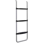 SPORTNOW 2 Steps/3 Steps Galvanised Steel Trampoline Ladder Climbing