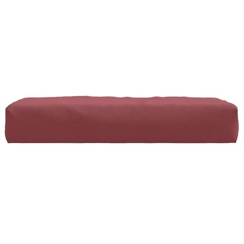 Cojín para sofá de palets tela rojo tinto 60x60 para asientos de interior y exterior 5