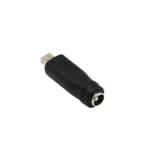 Image of 5.5mm x 2.1mm DC Power Supply Female to Mini USB Male Charge Converter Adapter for Cellphone, Tablet, Laptop