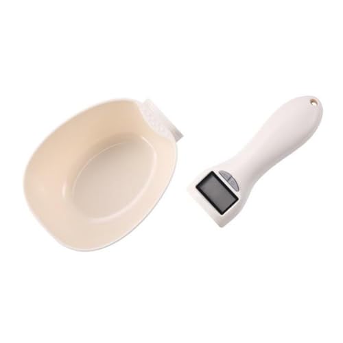 TOYZFRIENDY Báscula Digital Cuchara Dosificadora Cocina LED Precisión Medidora Pienso Sal Azúcar Blanca