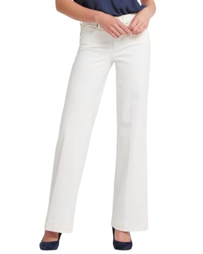 NYDJ Women's Teresa Wide Leg in Winter White